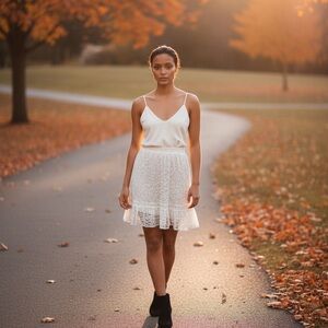 Elegant White Lace Skirt